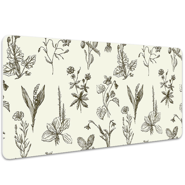 Protector de escritorio Flores bocetadas