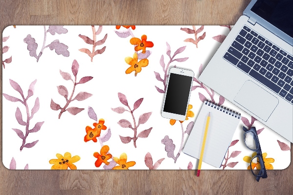 Alfombrilla para escritorio Flores pintadas
