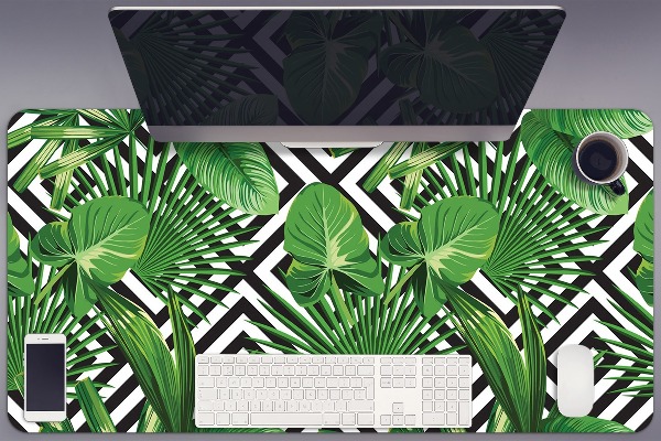 Protector de escritorio Hojas tropicales