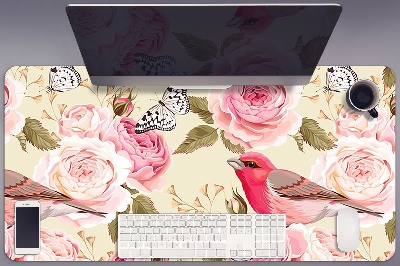 Alfombrilla escritorio Birds butterflies