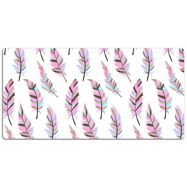 Protector de escritorio Plumas rosas