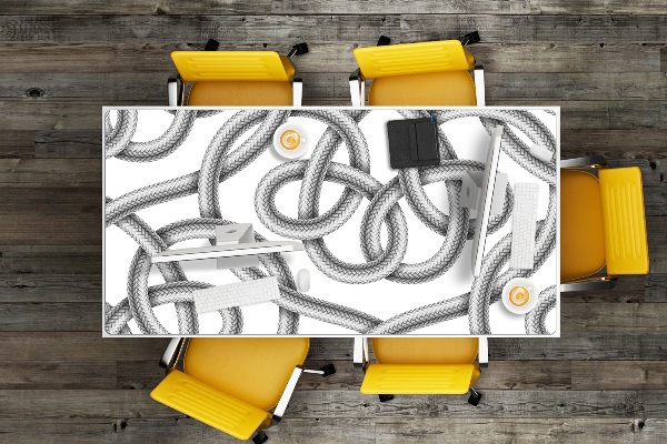 Alfombrilla escritorio Cable enredado