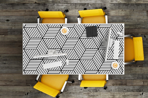 Alfombrilla escritorio Cubos geométricos