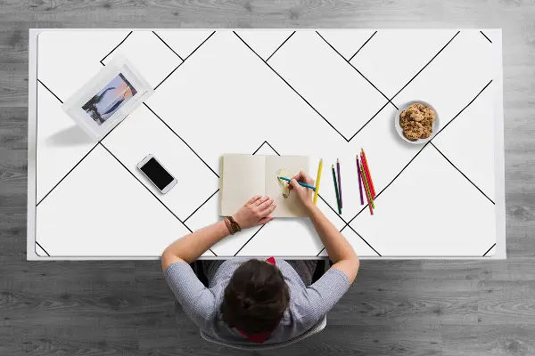 Alfombrilla para escritorio Líneas y cuadrados