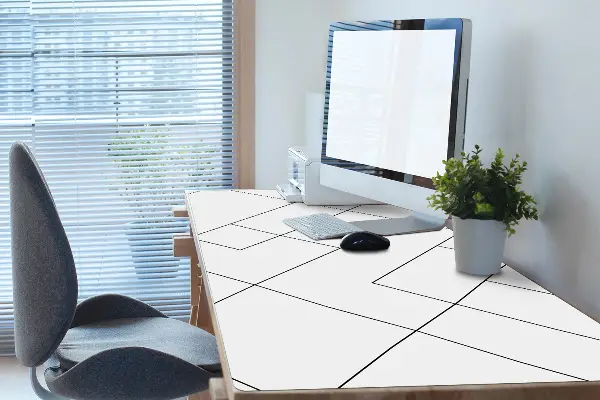 Alfombrilla para escritorio Líneas y cuadrados