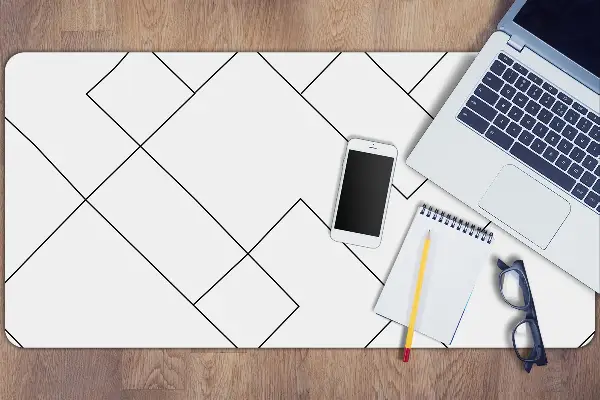 Alfombrilla para escritorio Líneas y cuadrados