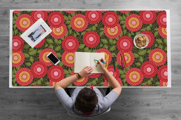 Alfombrilla para escritorio Flores geométricas