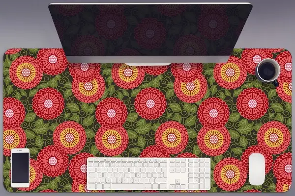 Alfombrilla para escritorio Flores geométricas