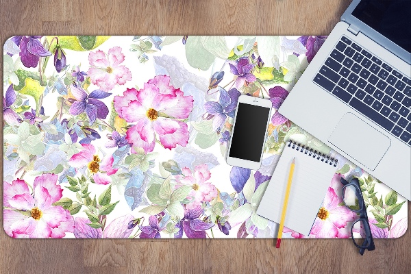 Protector de escritorio Flores moradas