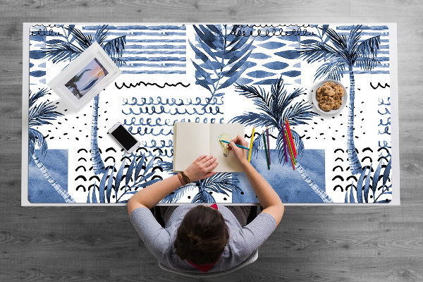 Protector de escritorio Palma azul