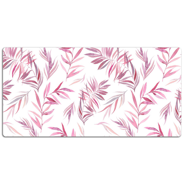 Alfombrilla escritorio Hojas rosadas