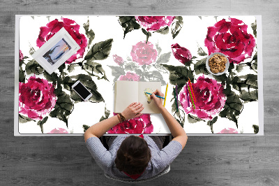 Alfombrilla escritorio Rosas pintadas