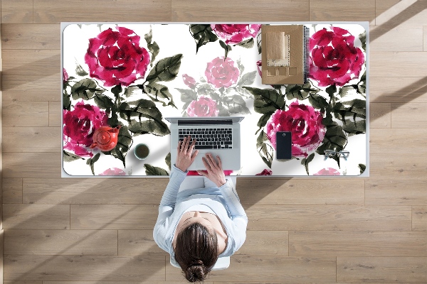 Alfombrilla escritorio Rosas pintadas