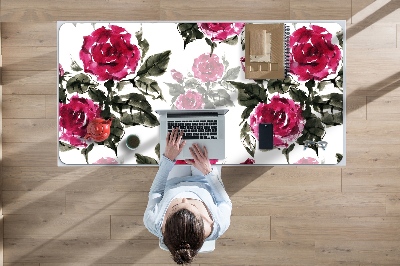 Alfombrilla escritorio Rosas pintadas