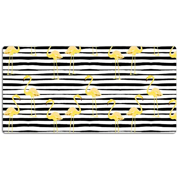 Alfombrilla escritorio Flamencos dorados