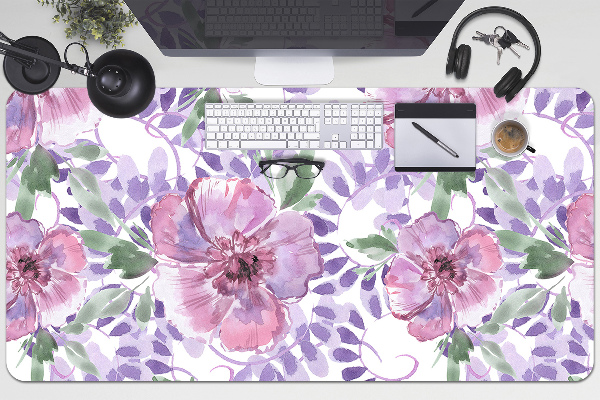 Alfombrilla escritorio Flores moradas