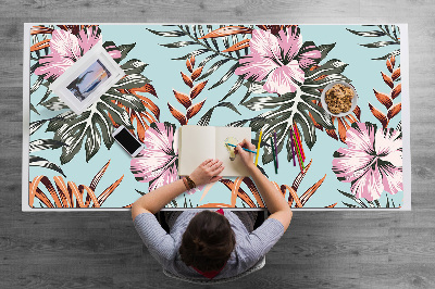 Alfombrilla escritorio Flores hibiscus
