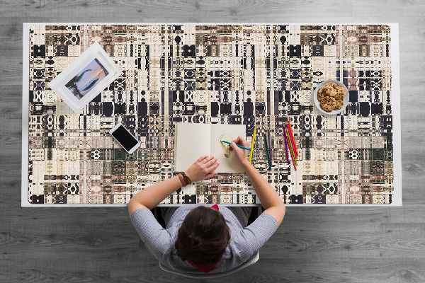 Alfombrilla escritorio Estilo de baldosas boho