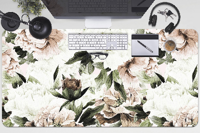 Alfombrilla escritorio Peonies con flores