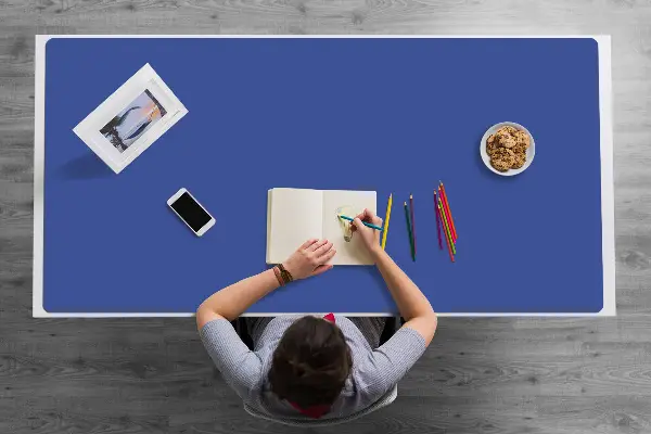 Alfombrilla escritorio Azul