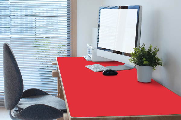 Alfombrilla para escritorio Rojo brillante