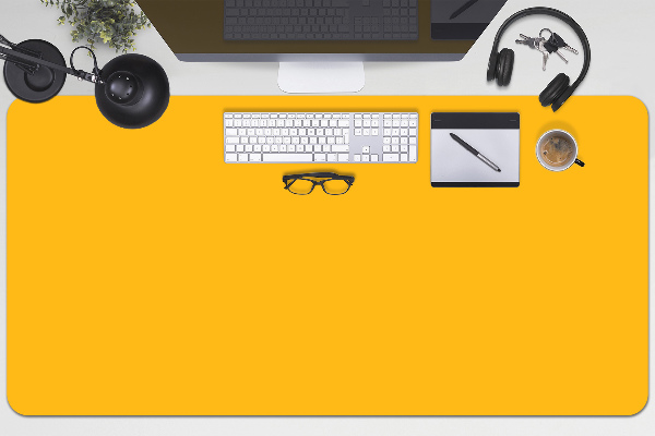 Alfombrilla escritorio Amarillo