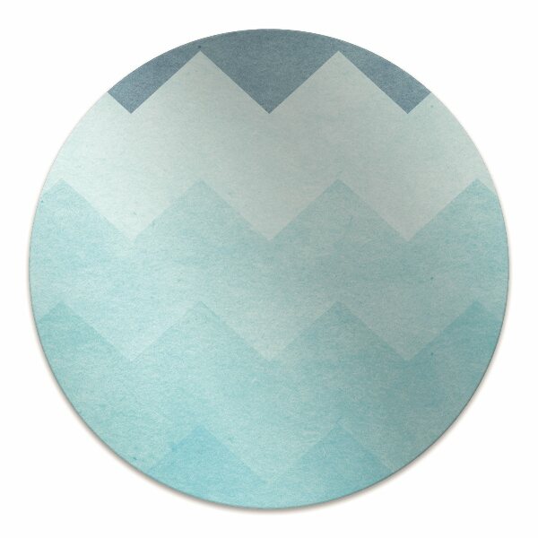 Alfombra silla ordenador Zigzags azules