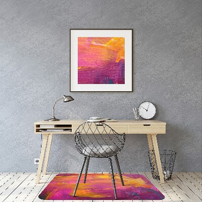 Alfombra para silla de escritorio Pintar en lienzo