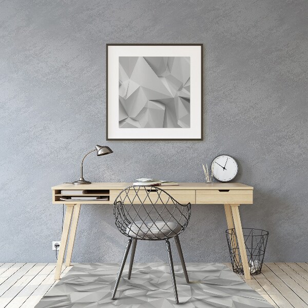 Alfombra para silla de escritorio Abstracción blanca