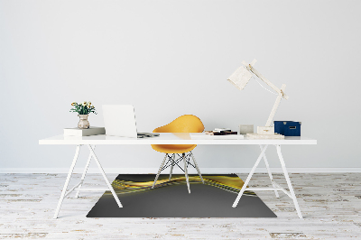 Alfombra silla escritorio Abstracción amarilla