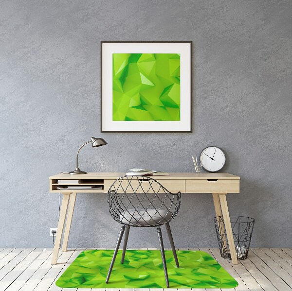 Alfombra para silla de escritorio Abstracción verde