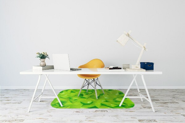 Alfombra para silla de escritorio Abstracción verde