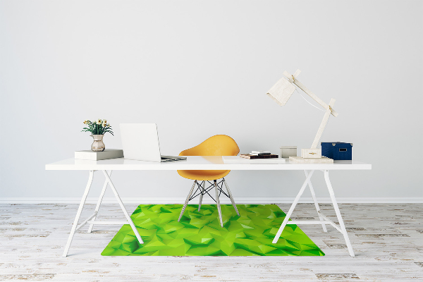 Alfombra para silla de escritorio Abstracción verde