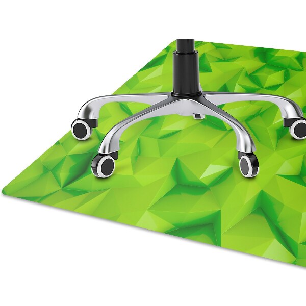 Alfombra para silla de escritorio Abstracción verde