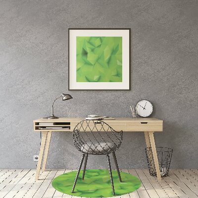 Alfombra para silla de escritorio Abstracción verde