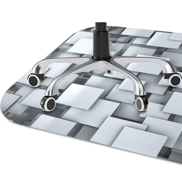 Alfombra para silla de escritorio Bloques grises