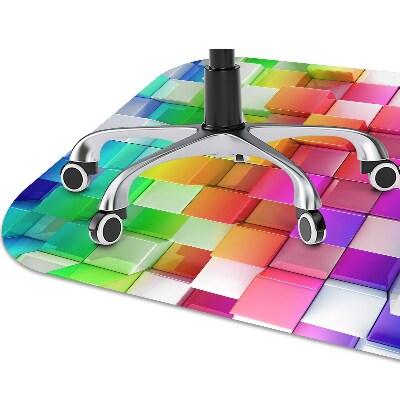 Alfombra para silla de escritorio Abstracción colorida