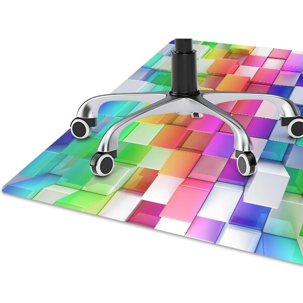 Alfombra para silla de escritorio Abstracción colorida