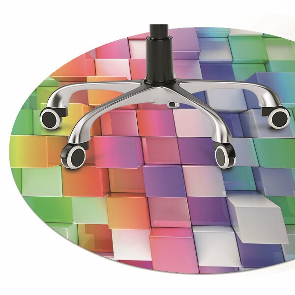Alfombra para silla de escritorio Abstracción colorida