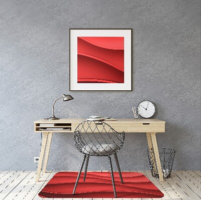 Alfombra silla ordenador Abstracción roja