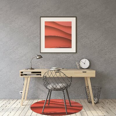 Alfombra silla ordenador Abstracción roja