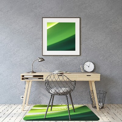 Alfombra silla ordenador Abstracción verde
