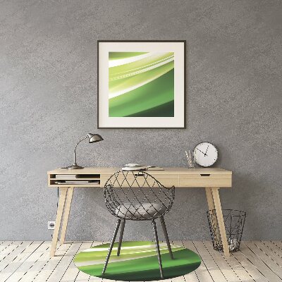 Alfombra silla ordenador Abstracción verde