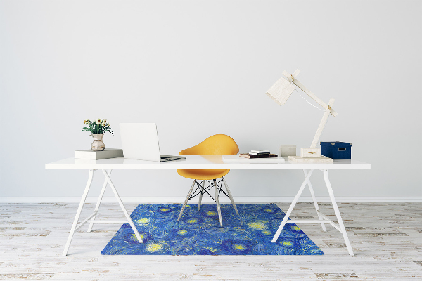 Alfombra silla ordenador Una amígdalilla floreciente