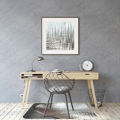 Alfombra silla escritorio Abstracción de plata
