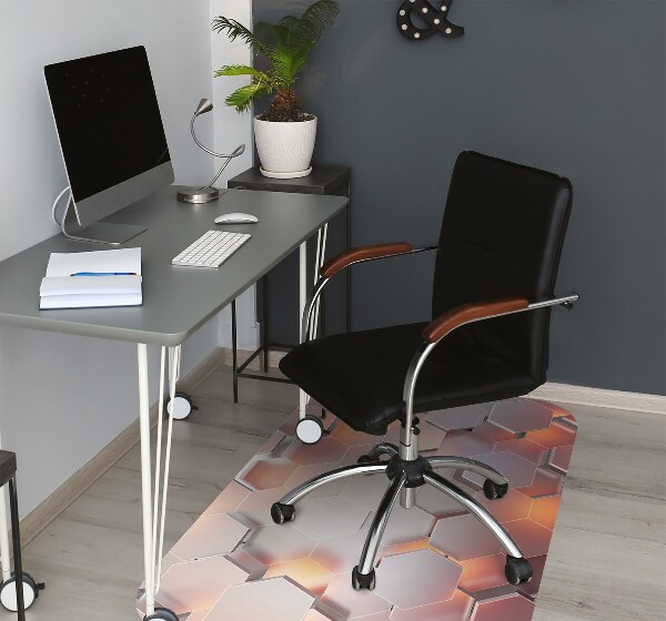 Alfombrilla para silla de escritorio Abstracción de hexes