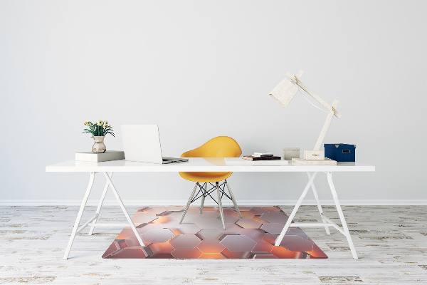 Alfombrilla para silla de escritorio Abstracción de hexes