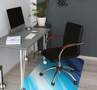 Alfombra para silla de escritorio Transición azul