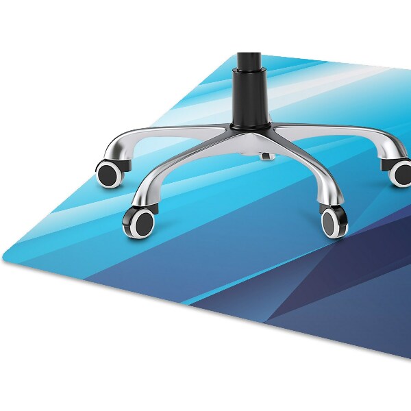 Alfombra para silla de escritorio Transición azul