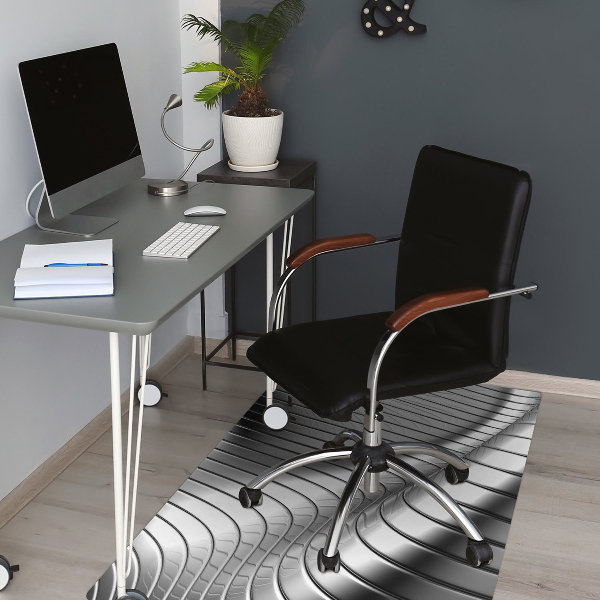 Alfombra para silla de escritorio Metálico